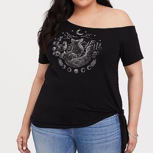 Torrid Fox and Moon Off the Shoulder Top